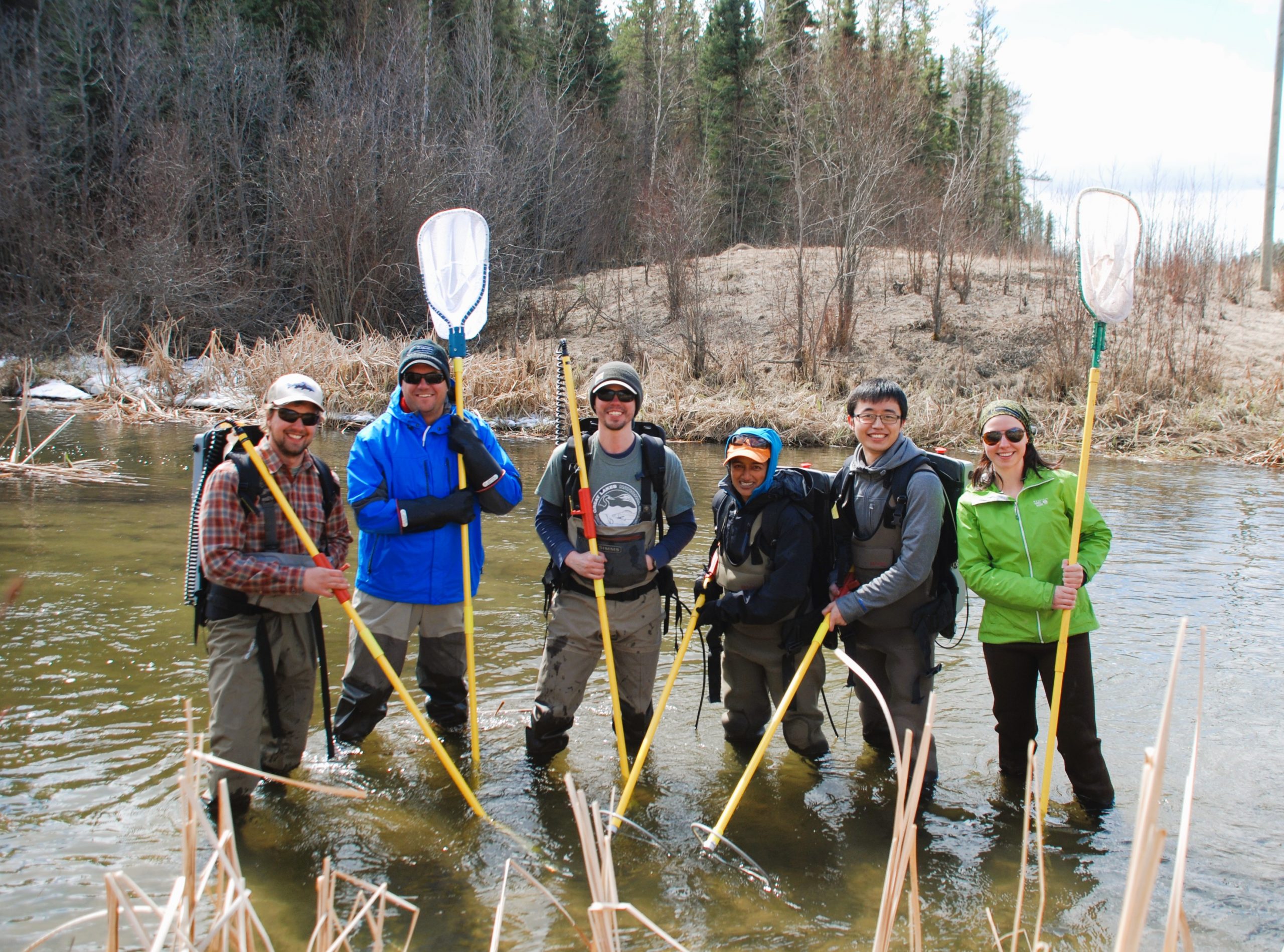 Fisheries and Aquatic Conservation Lab field team